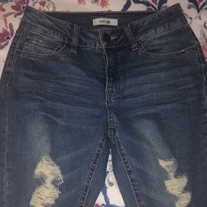 Refuge distressed skinny jeans!